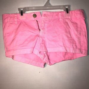 Bright pink Hollister soft texture Short shorts
